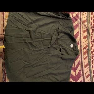 Cuffed faux button up